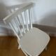 Chaise enfant vintage blanche