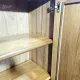 Multifunctional, modular shelving unit/wall system, teak, Denmark, 60s/70s
