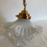 Period suspension lamp 1900 in opaline