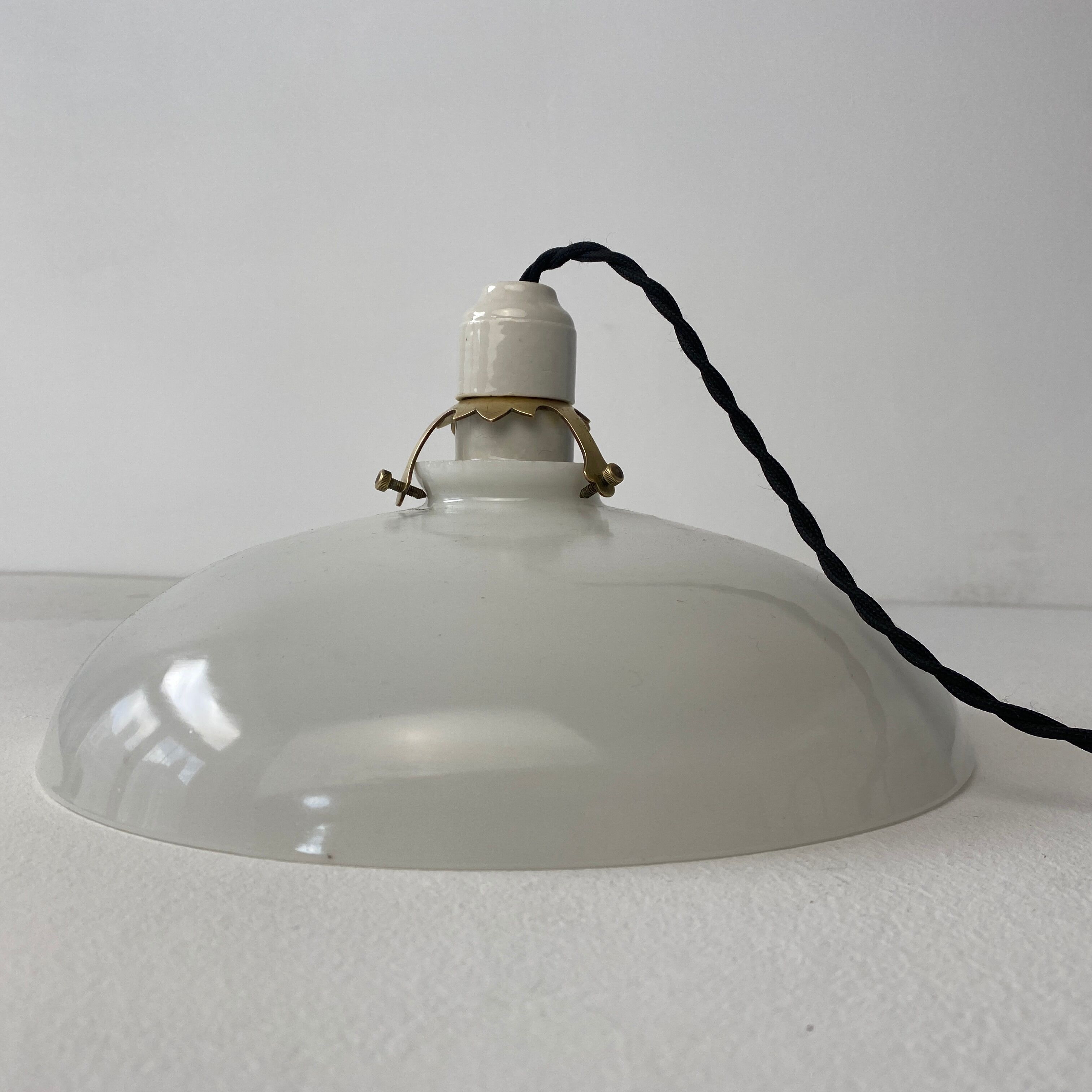 Old vintage opaline pendant lamp