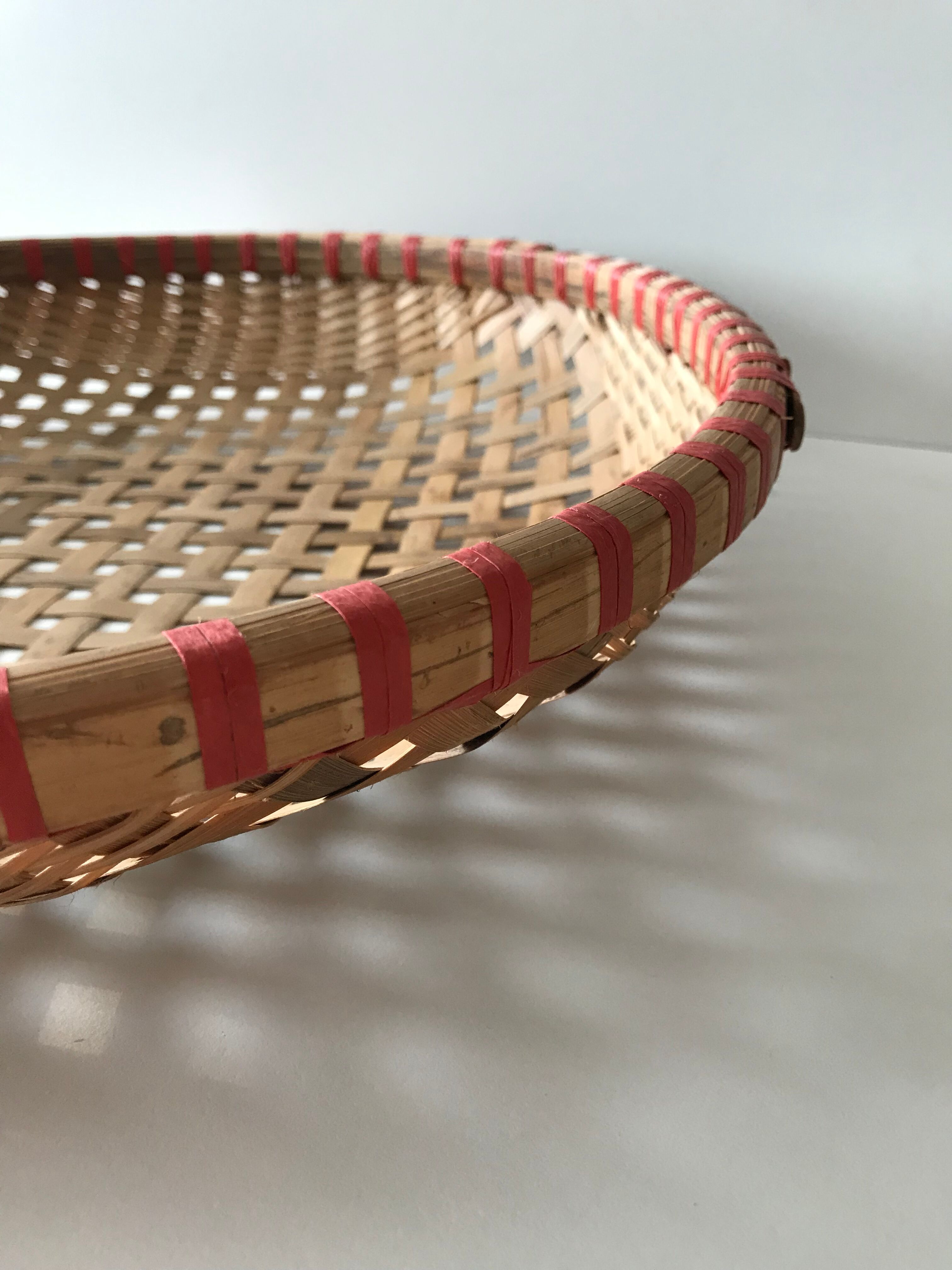 Large round Bohemian hamper