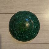 Small salad bowl in genuine malachite