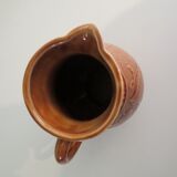 Sarreguemines pitcher and goblets, France 1970s