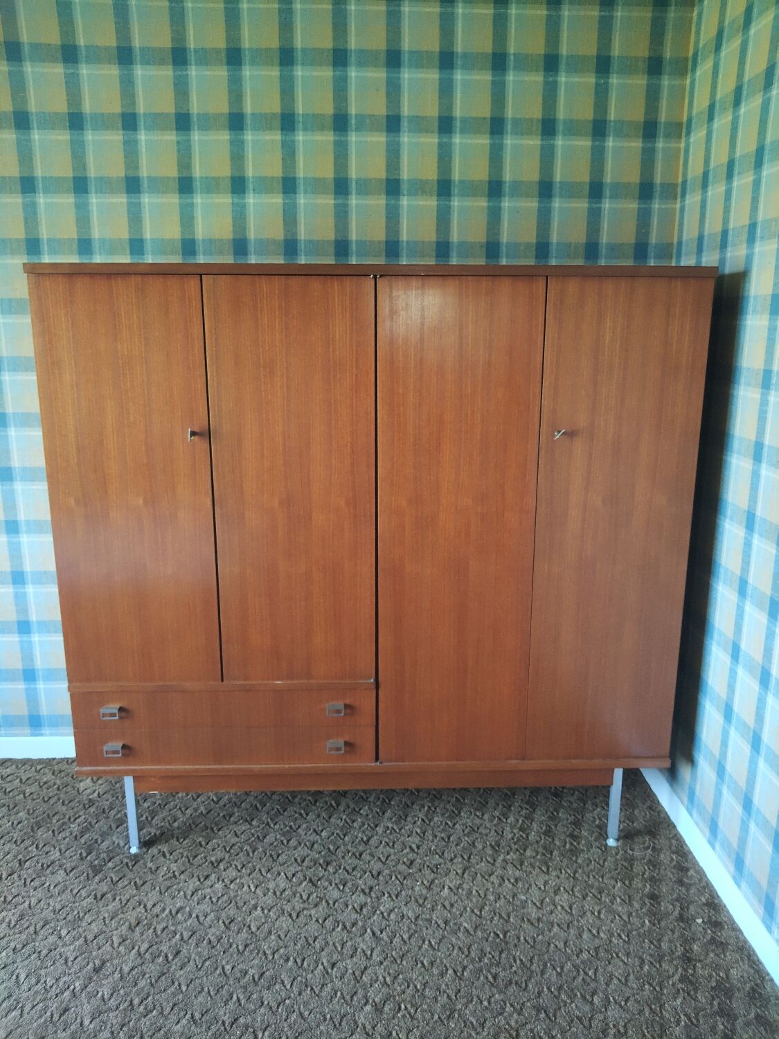 Vintage Scandinavian wardrobe from the 60s – warm wood & clean lines