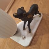 Vintage bedside lamp with bambi