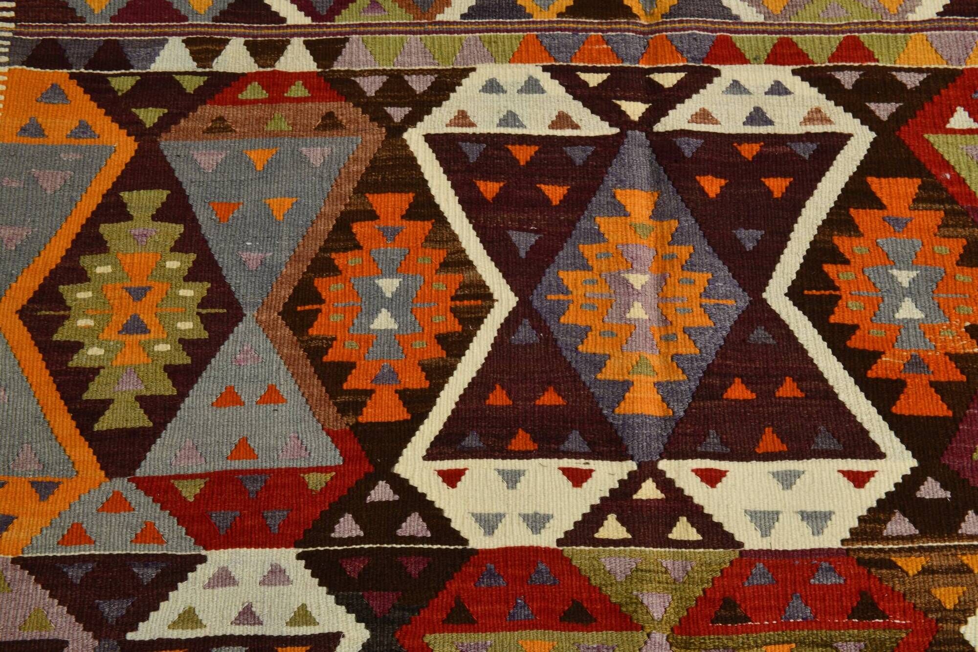 5x8 Soft Colors Persian Kilim Rug, Oushak Area Rug, 157x255Cm