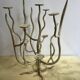 Wrought iron tree candelabra chandelier