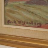 Paysage avec bâtiments par Erik Ulfonberg