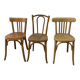 Série de 3 chaises bistrot dépareillées