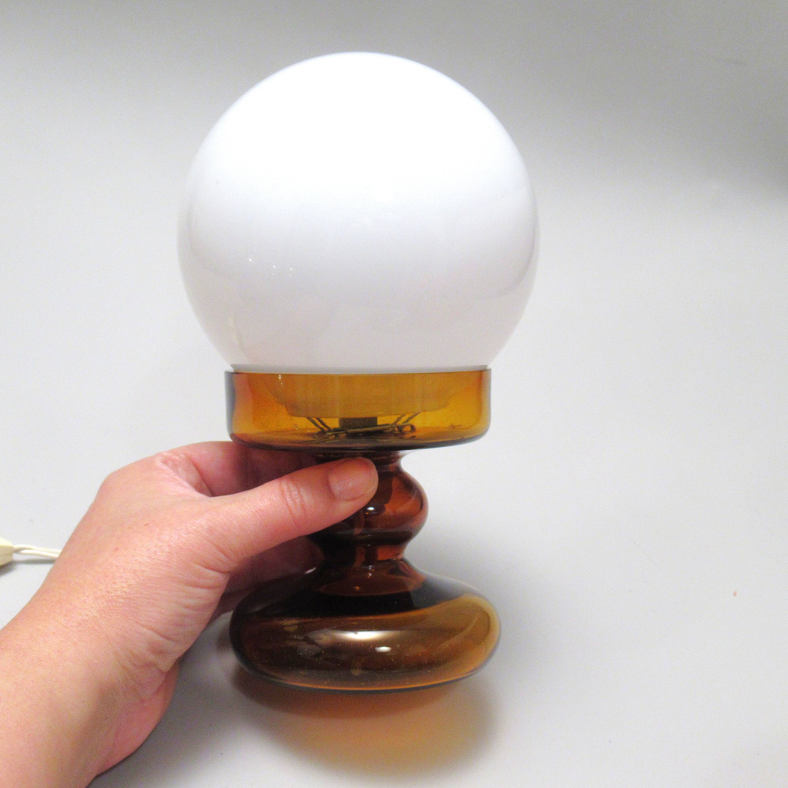 Small "Bilboquet" glass lamp from the 1970s.