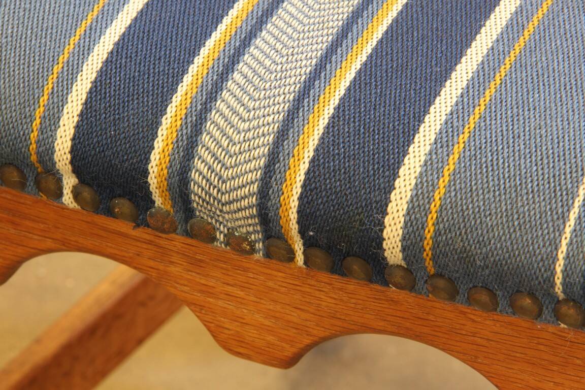 Vintage 1960s Danish Brutalist Oak High Back Chairs style of Henning Kjærnulf