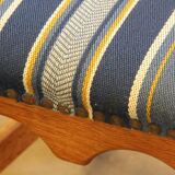 Vintage 1960s Danish Brutalist Oak High Back Chairs style of Henning Kjærnulf