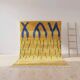 Handwoven Moroccan rug 3x2 m