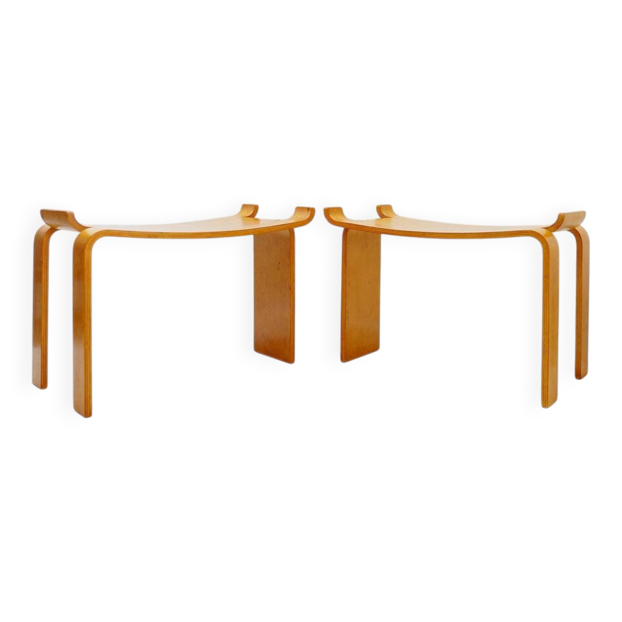 Pair of 'Museum' stools by Sven Kai-Larsen for Ströms Möbler - Sweden 1963