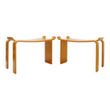 Pair of 'Museum' stools by Sven Kai-Larsen for Ströms Möbler - Sweden 1963