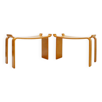 Pair of 'Museum' stools by Sven Kai-Larsen for Ströms Möbler - Sweden 1963