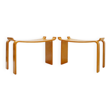 Pair of 'Museum' stools by Sven Kai-Larsen for Ströms Möbler - Sweden 1963