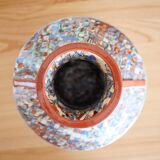 Gerbino vase in mosaic of colored earths