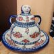 Cloche à fromage grès émaillée Boleslawiec Pologne