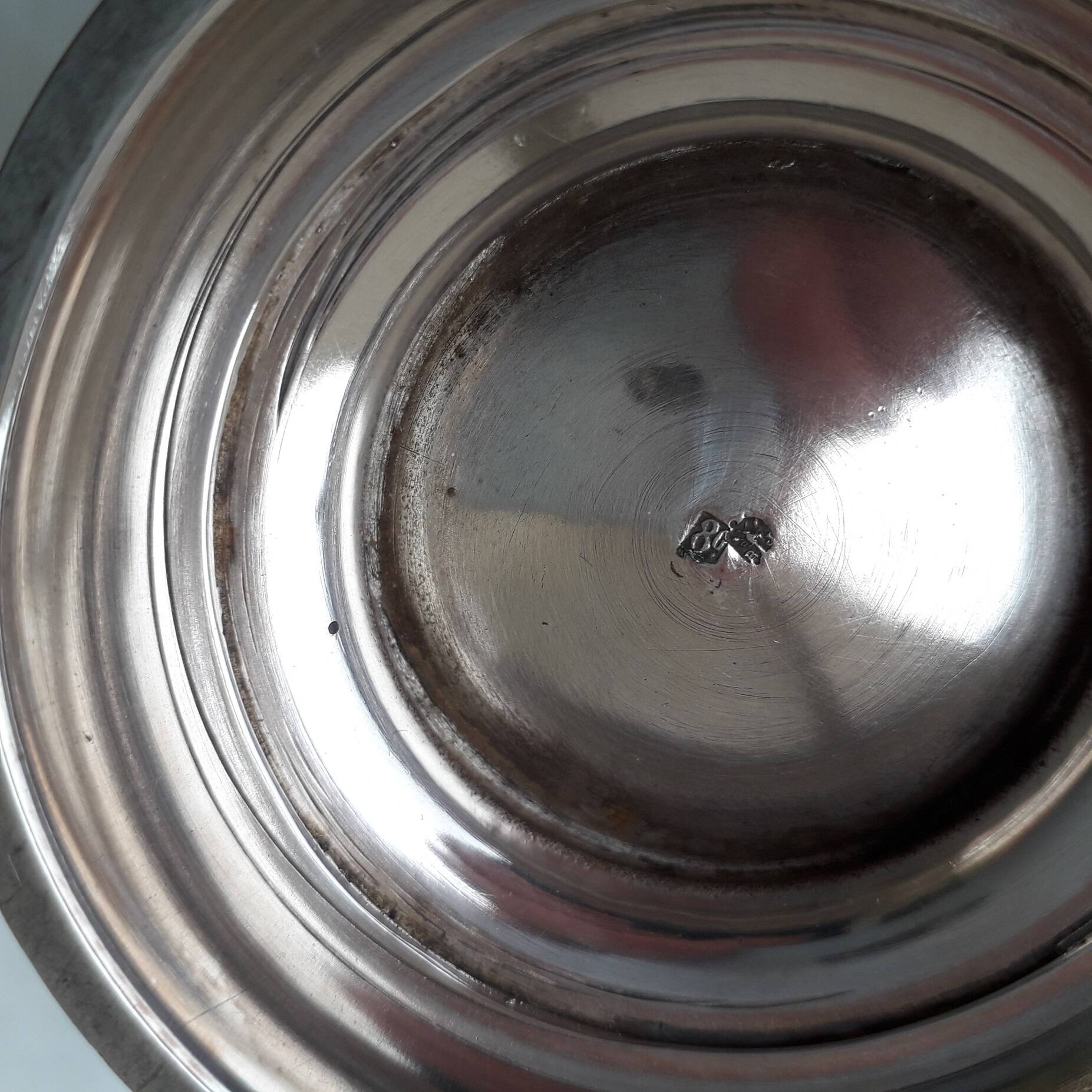 Pot à lait en métal argenté