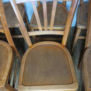 Ensemble de 10 chaises bistrot années 1950-60 vintage Luterma