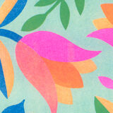 Illustration A4, Tulips, in risography