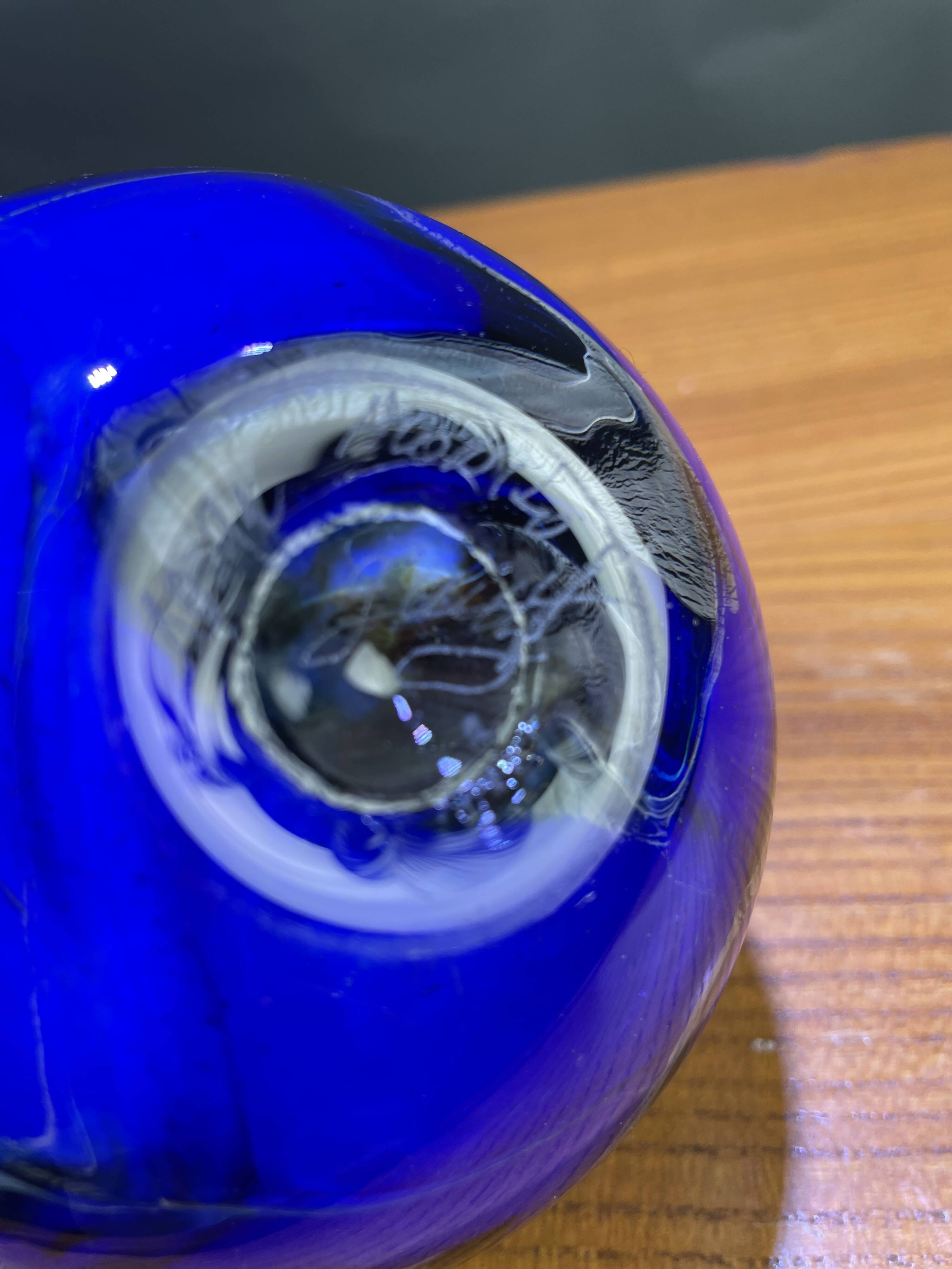 Murano glass soliflore ball vase