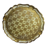 Large vintage Florentine wooden tray