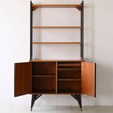 Vintage bookcase with black details