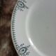 Old round plate made of ironstone