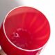 Vase Empoli en opaline rouge