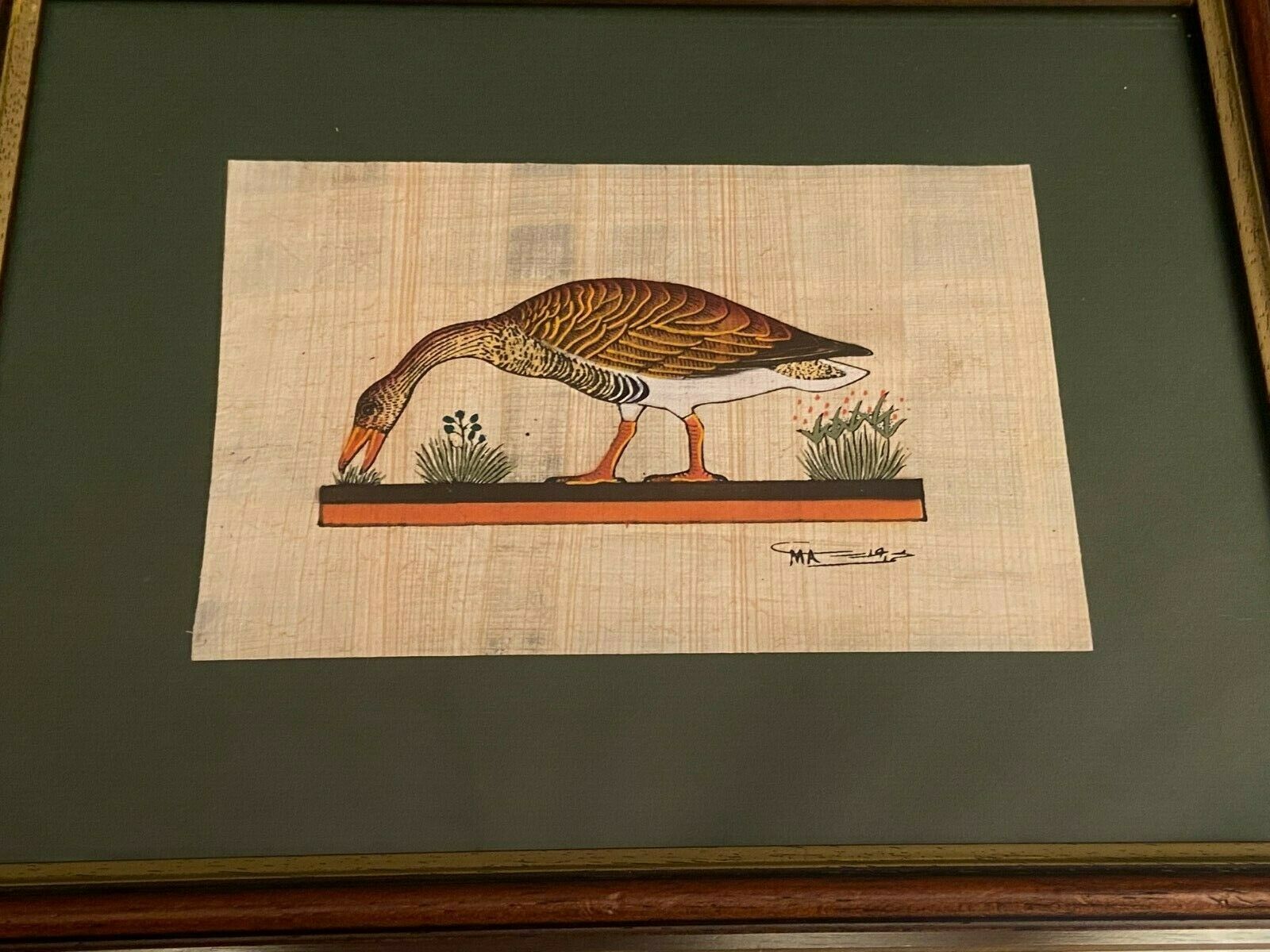 Tableau original égyptien représentant l'oie de Meidoum Egypte