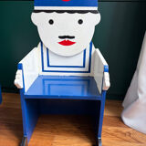 Pair of children's sailor armchairs