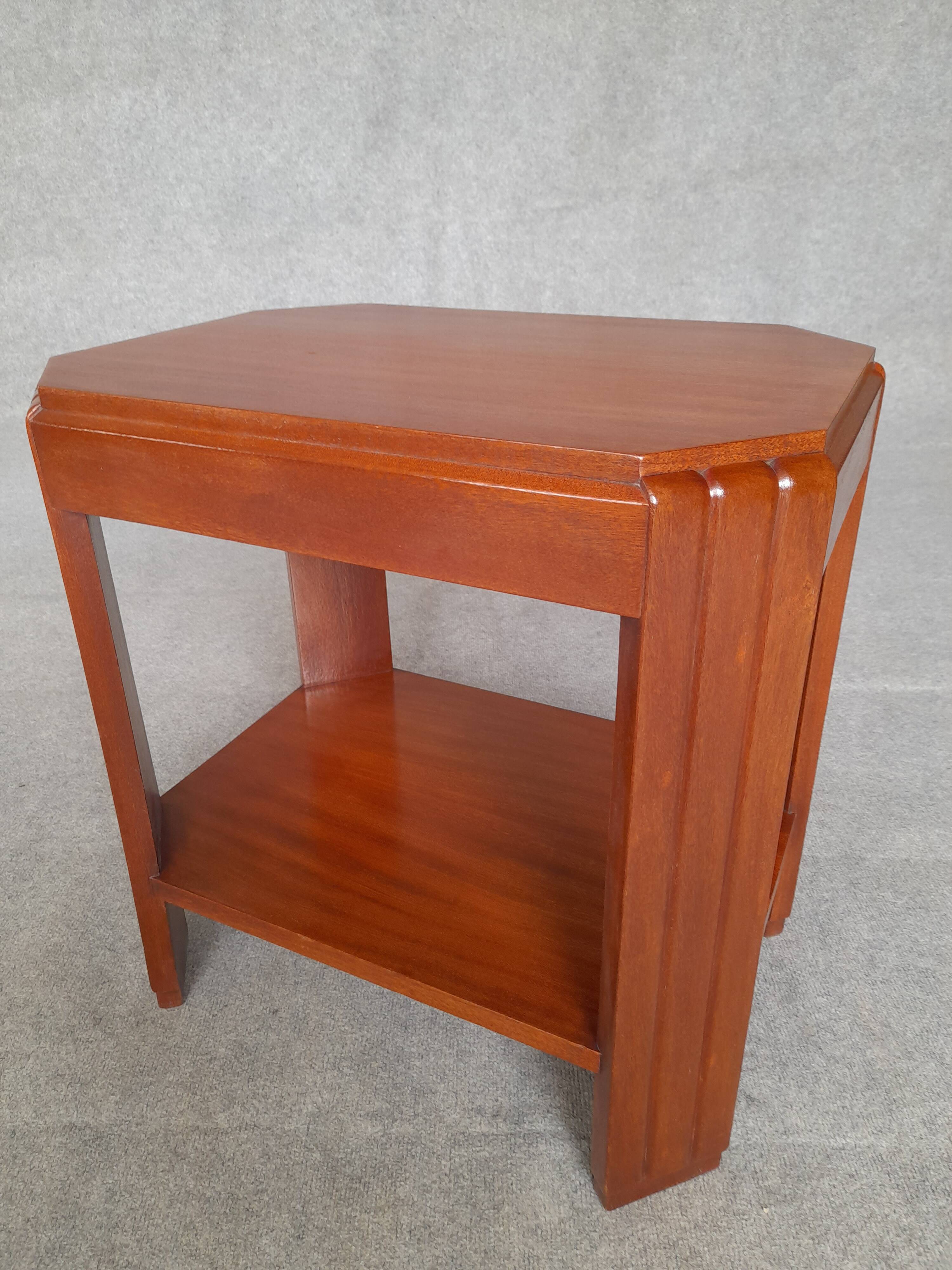 Art Deco mahogany coffee table