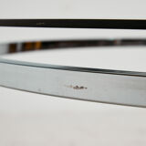 Table basse en chrome et verre