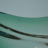 Val St Lambert green crystal bowl