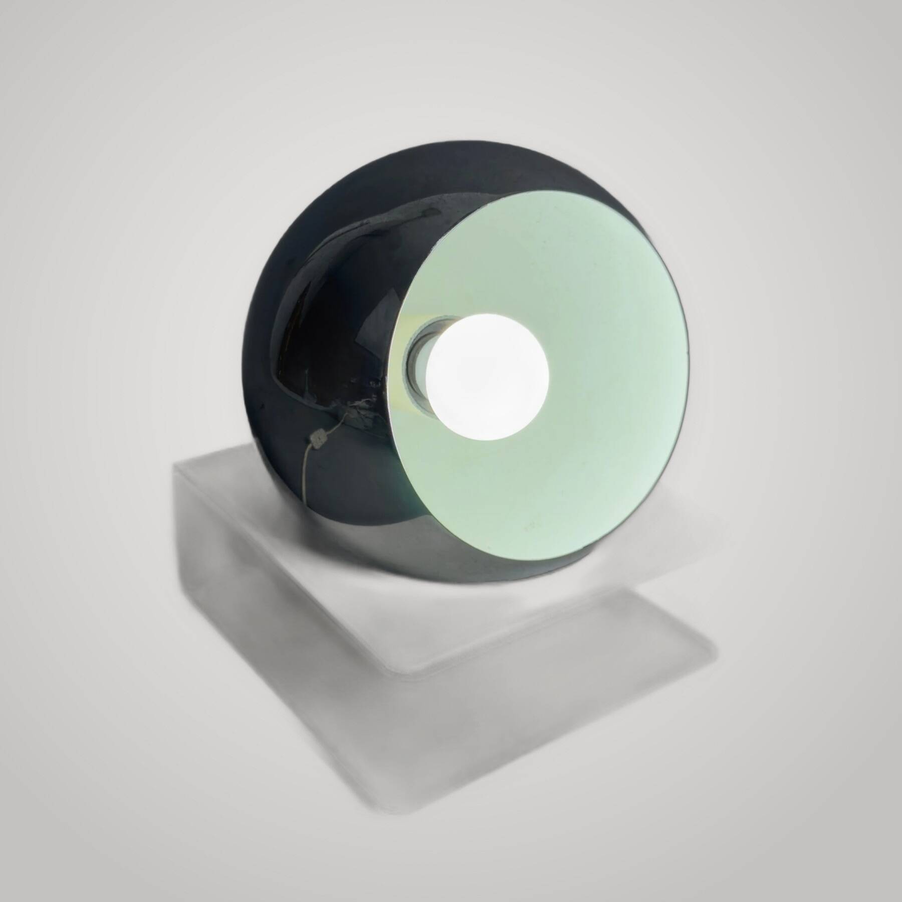Metal Table Lamp Orb Eye Goffredo Reggiani Design Space Age Years '