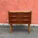 Danish vintage teak chest of drawers / nightstand, mid century modern, 1960