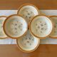 6 antique deep plates in pexonne faience (lorraine)