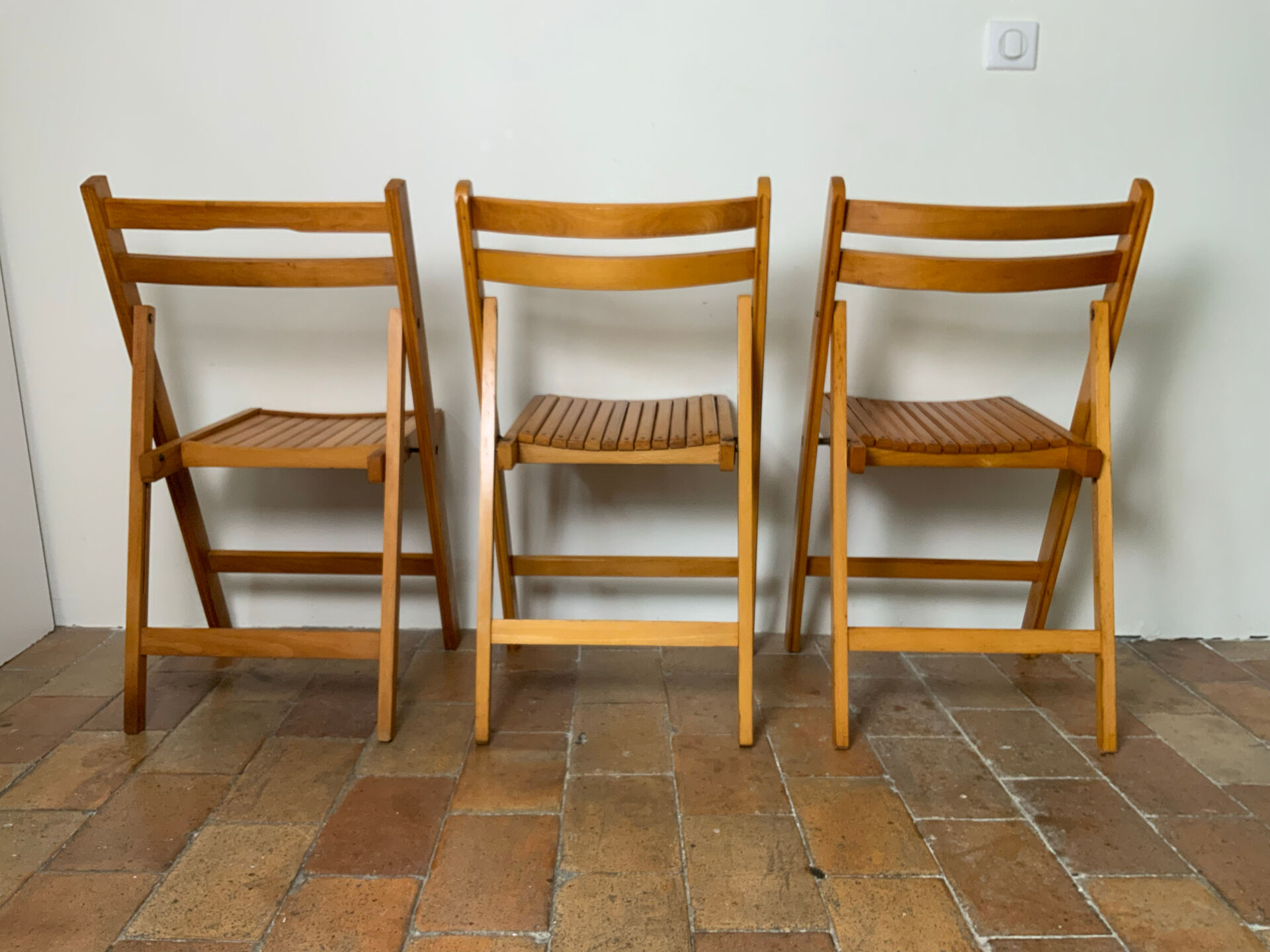 Trio de chaises pliantes 70´