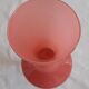 Vintage pink vase and opaline foot 70's