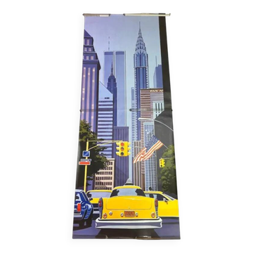 XXL Design mid century World trade center New York poster by Paul Simmons 1980s