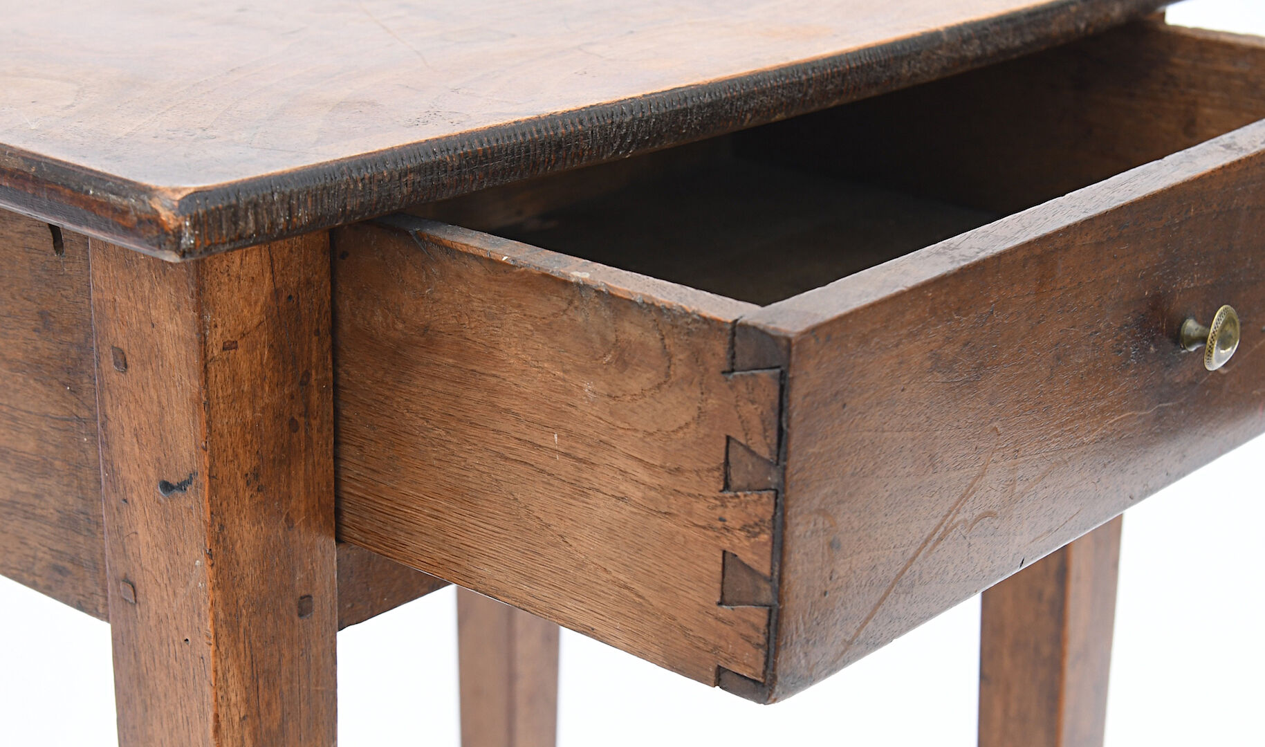 Natural wooden nightstand