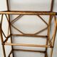Showcase shelf in vintage smoked glass bamboo