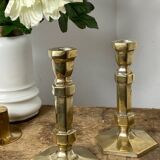 Pair of brass candlesticks