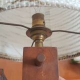 Wooden bear lamp
