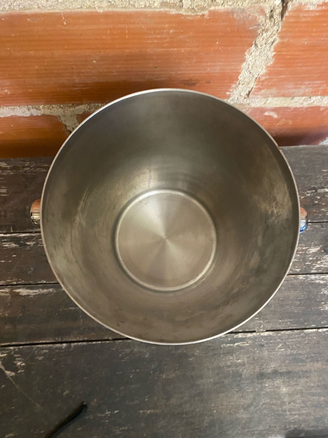 Champagne Ice Bucket Antique RÉMY LETANG Stainless Steel France Vintage #D426