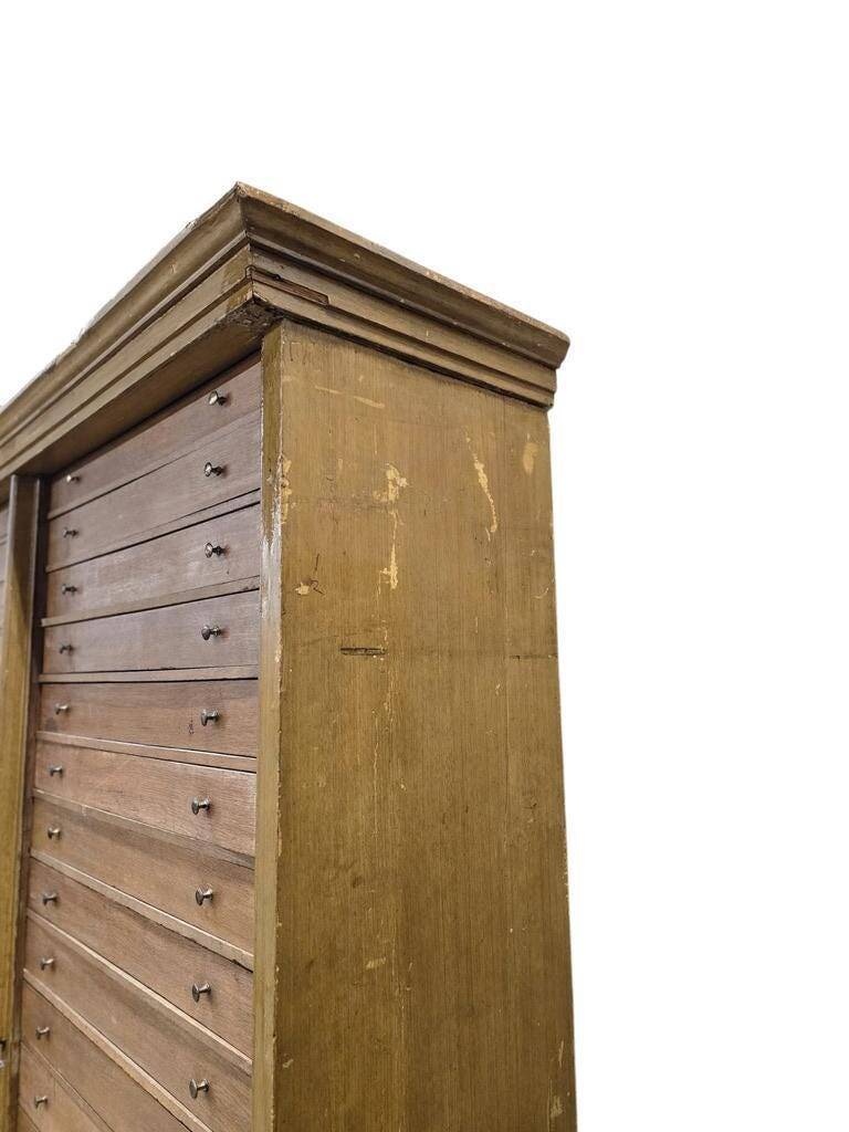 Classeur industriel vintage XL, caisson à tiroirs