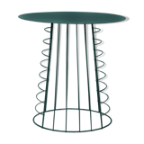 Peacock blue Disc side table