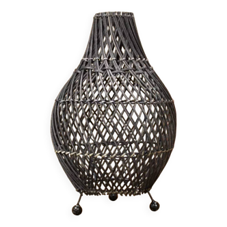 Rattan Table Lamps - Black